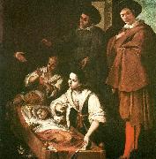 Francisco de Zurbaran birth of st. pedro nolasco oil painting artist